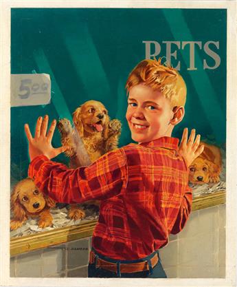 (DOGS.)  JOHN C. DAMRON. Pet Store.